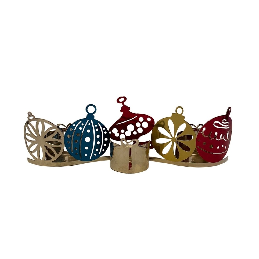 Bath & Body Works Christmas Ornament Design Tealight Candle Holder Multicolor‎
